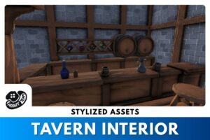 Stylized Tavern Interior Medieval Fantasy   3D Interior   Unity Asset Store