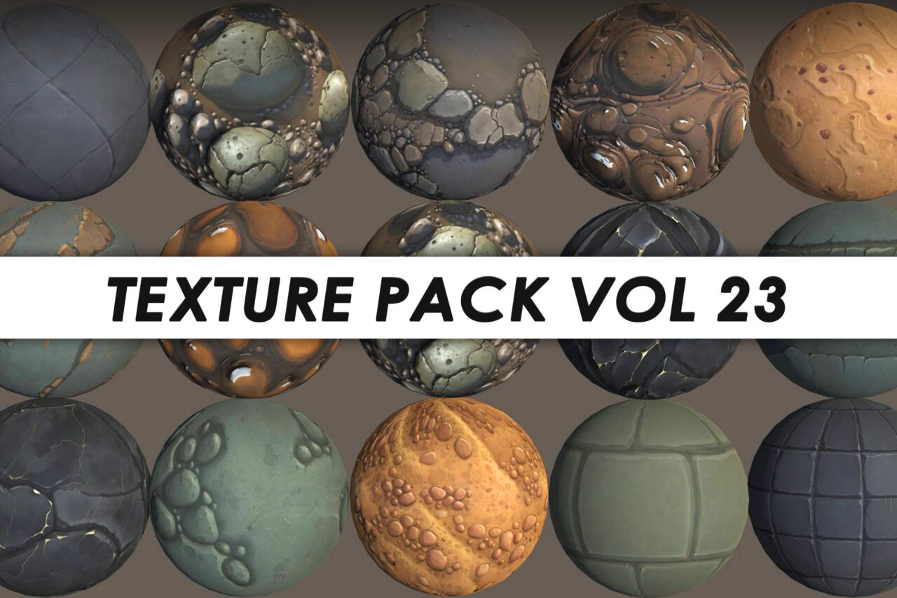 Unity Asset Soldier | 【SALE】 Stylized Textures – Pack Vol 23 手描き風の地形テクスチャ素材集。50%オフのセールは2026年1月20日まで。 Unity Asset Soldier | 【SALE】 Stylized Textures – Pack Vol 23 手描き風の地形テクスチャ素材集。50%オフのセールは2026年1月20日まで。