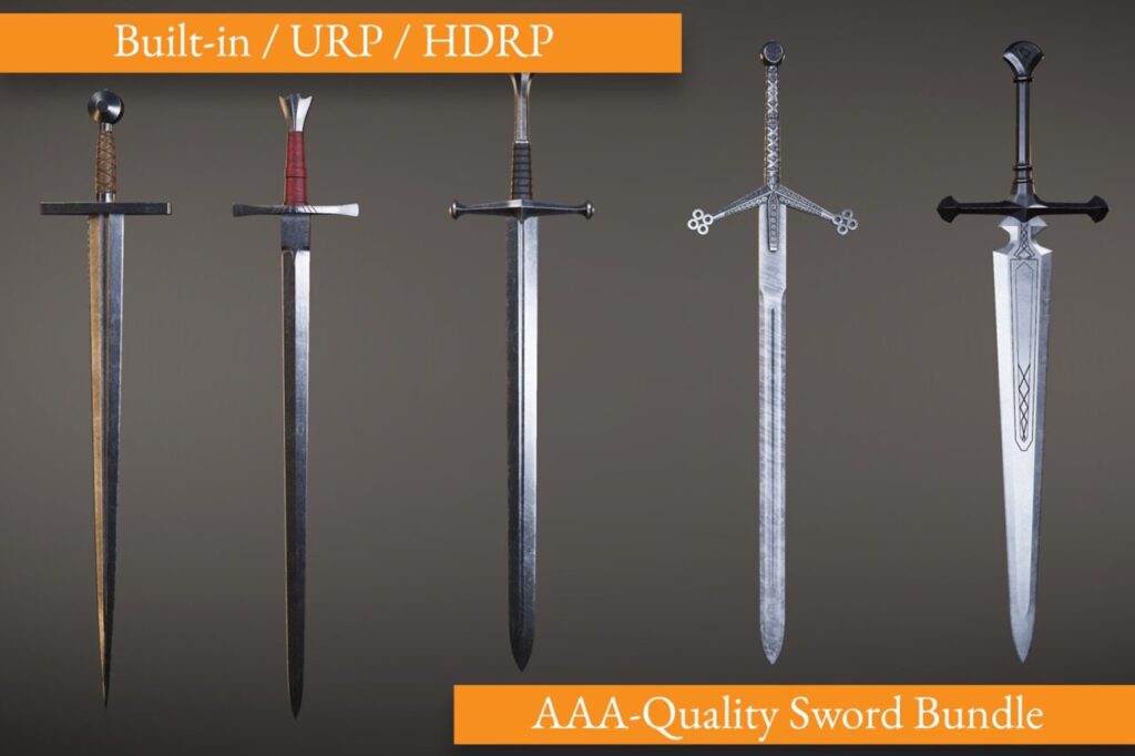 Sword Bundle Vol. 1   3D Weapons   Unity Asset Store