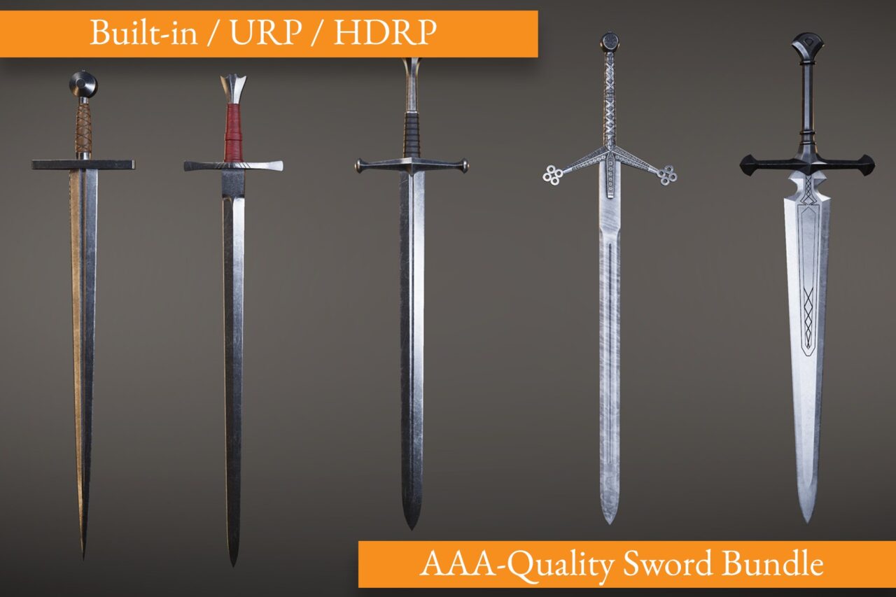 Sword Bundle Vol. 1   3D Weapons   Unity Asset Store