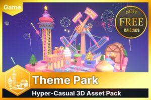 Theme Park  UModeler X    3D Environments   Unity Asset Store