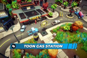 Toon Gas Station   3D Urban   Unity Asset Store