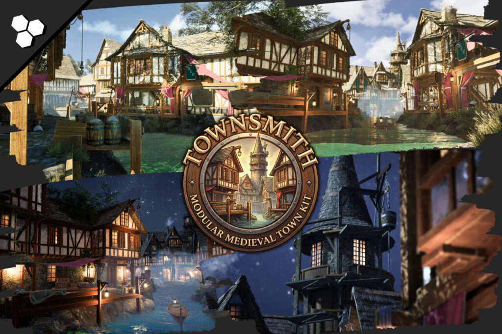 Townsmith  Modular Medieval Town  Medieval Town  Modular Fantasy Town  Town    3D Fantasy   Unity Asset Store