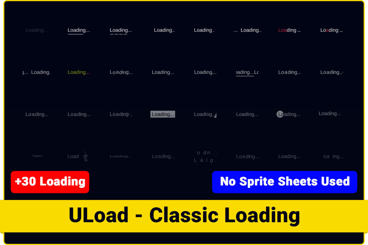 Unity Asset Soldier | 【SALE】 ULoad – Classic Loading 軽量でクリーンなロード画面アセット 50%オフのリリースセール実施中 2026年1月22日まで Unity Asset Soldier | 【SALE】 ULoad – Classic Loading 軽量でクリーンなロード画面アセット 50%オフのリリースセール実施中 2026年1月22日まで