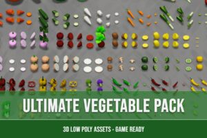 Ultimate Vegetable Pack   3D Low Poly Assets   3D Food   Unity Asset Store