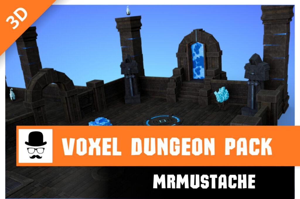 Voxel Dungeon Pack   3D Dungeons   Unity Asset Store