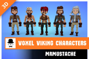 Voxel Viking Characters Pack   Characters   Unity Asset Store
