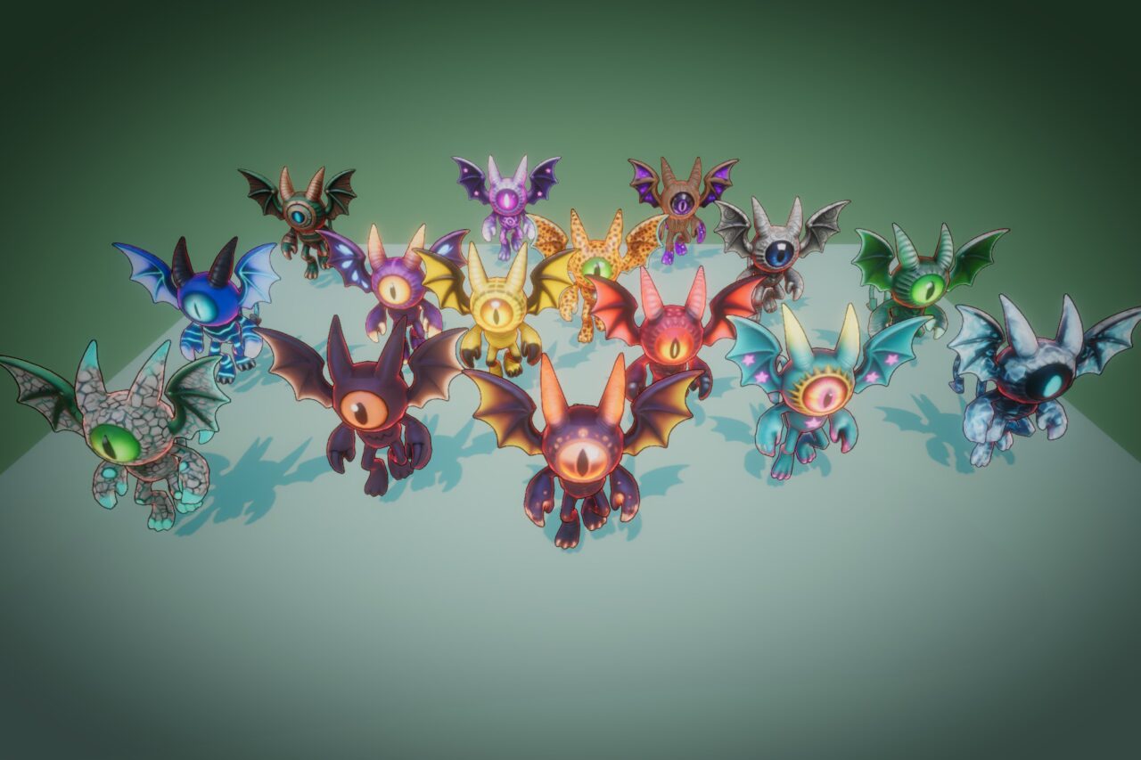 Whisper Watcher   Stylized Fantasy Monster  Rig   Animation   PixeliusVita   3D Creatures   Unity Asset Store