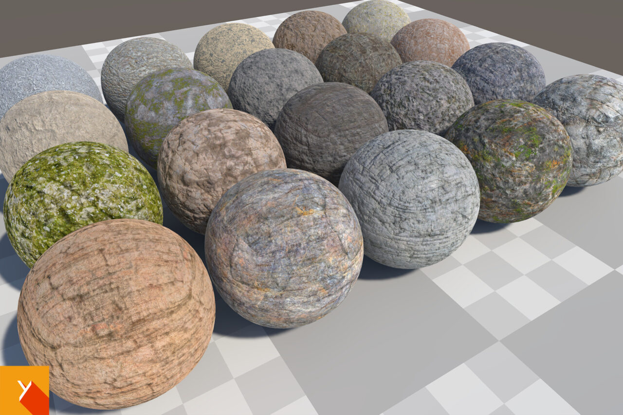 Unity Asset Soldier | 【無料】Yughues Free Rock Materials – 岩や崖をリアルに彩る20種類の無料素材集 Unity Asset Soldier | 【無料】Yughues Free Rock Materials – 岩や崖をリアルに彩る20種類の無料素材集