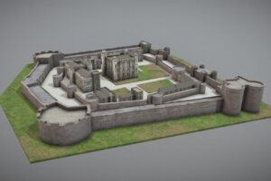 3D Model Historic British Castle   3D Environments   Unity Asset Store