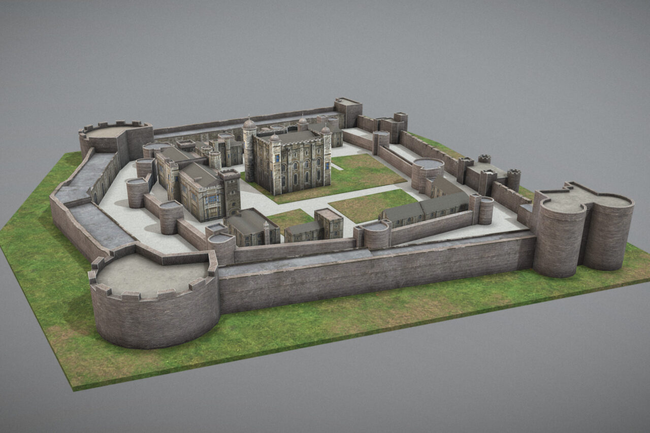 3D Model Historic British Castle   3D Environments   Unity Asset Store