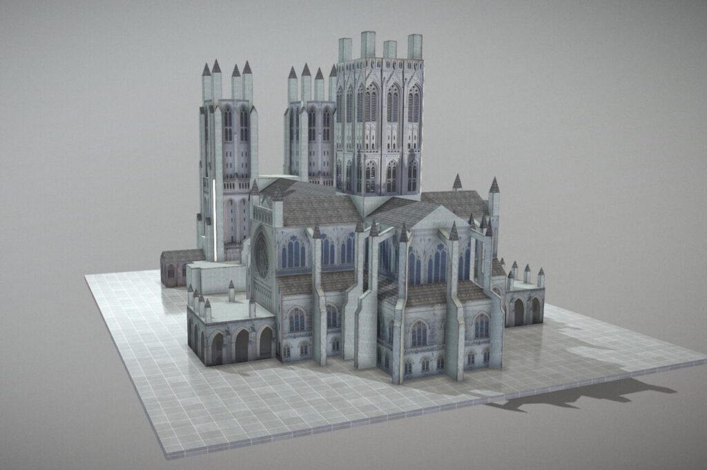 3D Model   Gothic Cathedral   3D Environments   Unity Asset Store