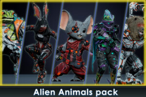 Alien Animals pack   3D Characters   Unity Asset Store