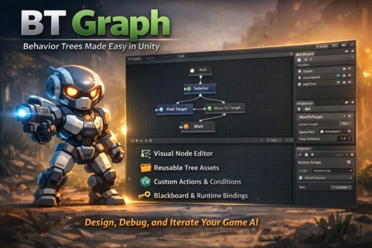 visual scripting module 1: introduction to visual... BTGraph | Visual Scripting:軽量なビヘイビアツリー構築ツール
