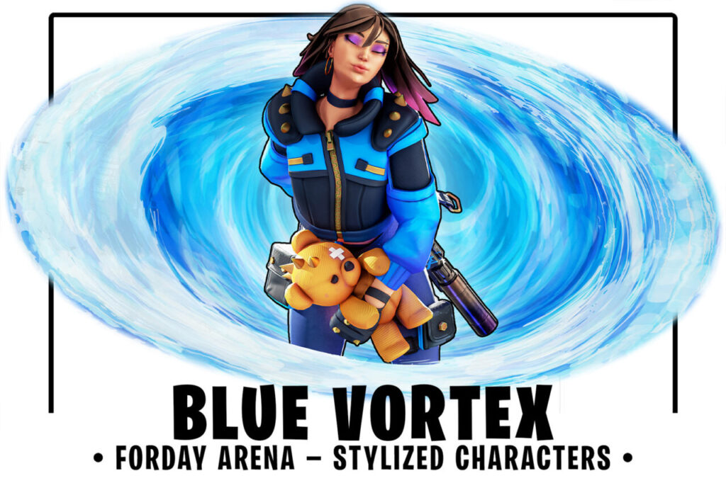 Blue Vortex  Stylized Sci Fi Shooter Girl   Characters   Unity Asset Store