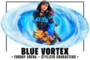 Blue Vortex  Stylized Sci Fi Shooter Girl   Characters   Unity Asset Store