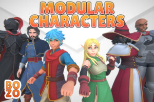BoZo  Stylized Modular Characters Fantasy Pack   3D Characters   Unity Asset Store