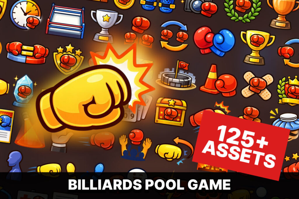 Boxing Fighting Game UI Icons Pack for Sports Arcade Action Games   2D   Unity Asset Store