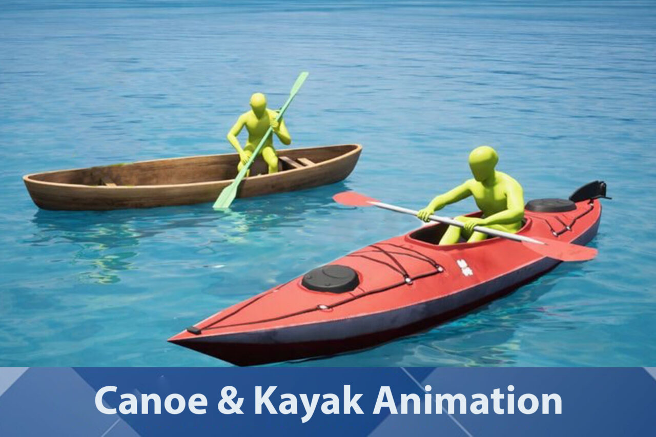Canoe   Kayak Animation   3D Animations   Unity Asset Store