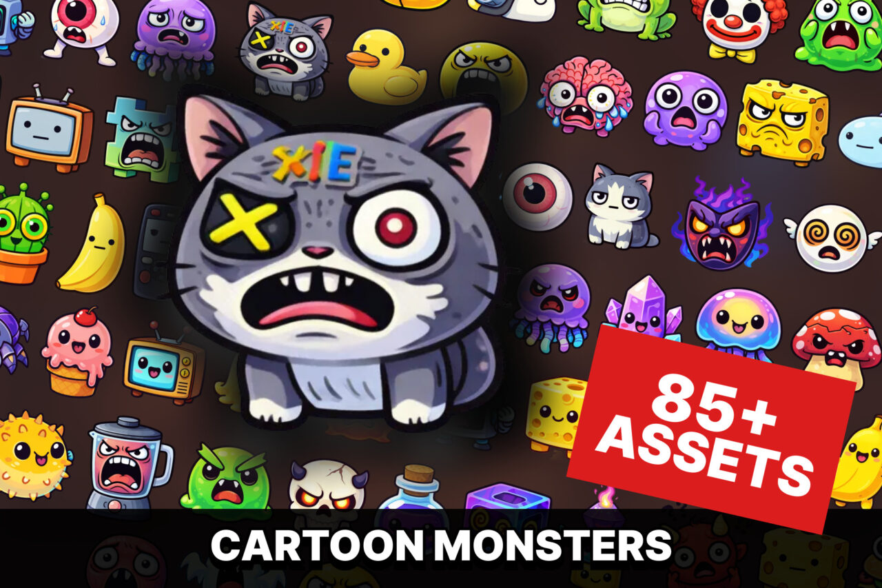 Cartoon Emoji Monsters and Objects Icons Pack for Casual RPG Idle Games   2D   Unity Asset Store