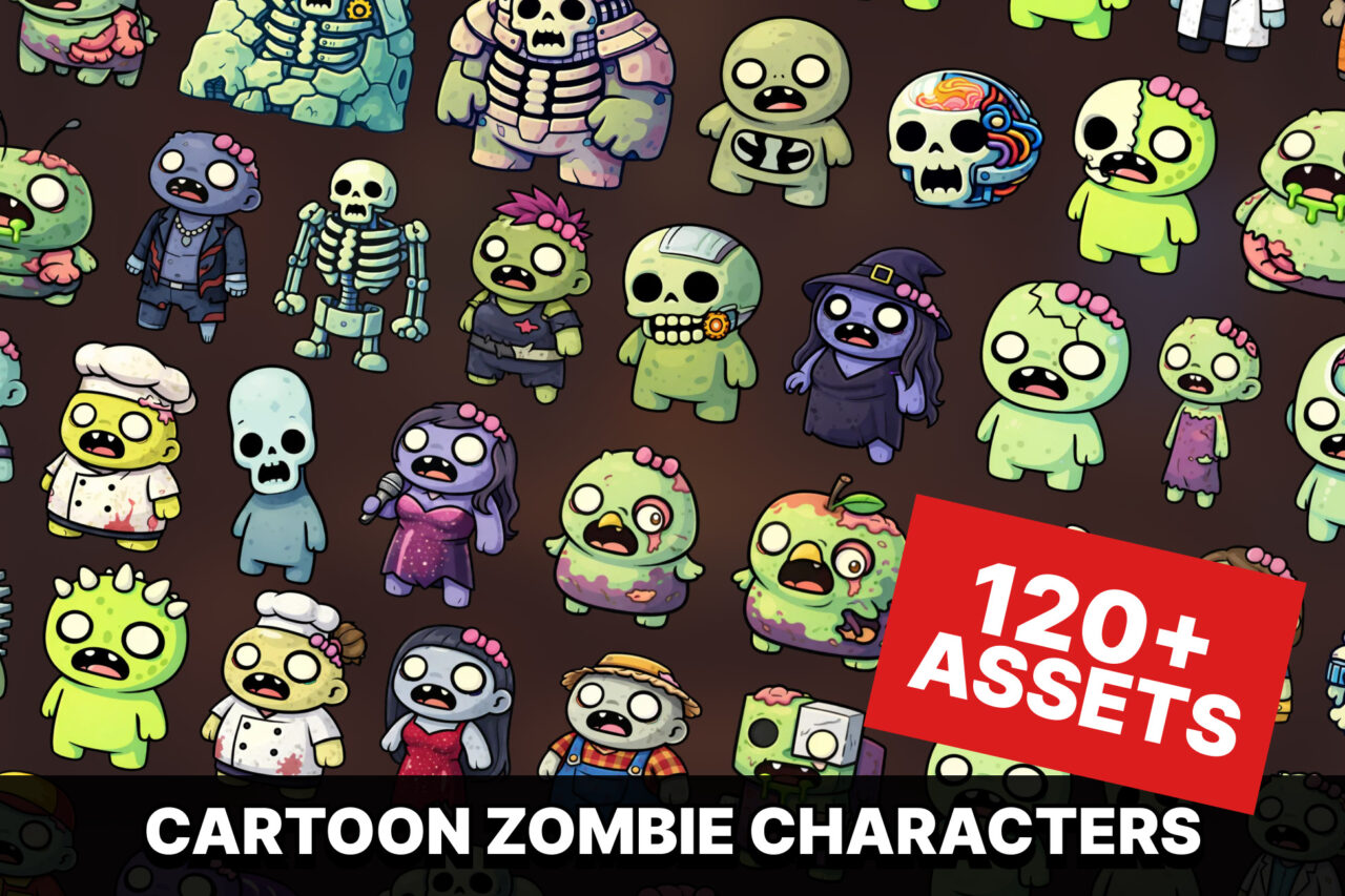Cartoon Zombie Characters Icons Pack for RPG Strategy Idle and Casual Games   2D   Unity Asset Store