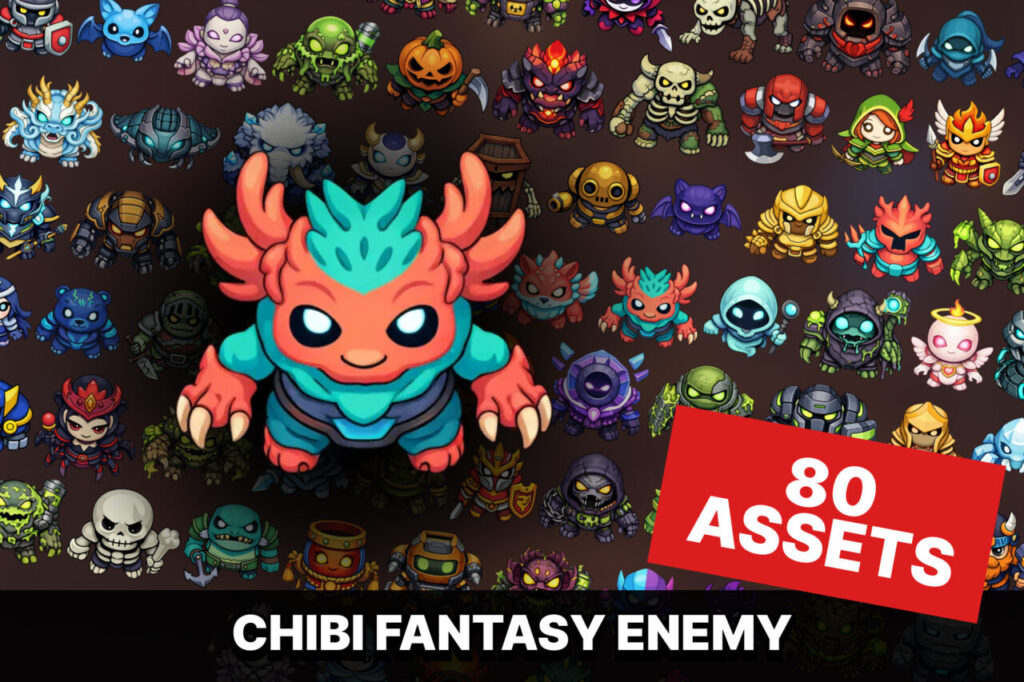 Chibi Fantasy Enemy and Boss Icons Pack for RPG Strategy and Tower Defense Games   2D   Unity Asset Store