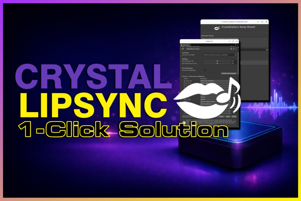 Crystal LipSync   1 Click Solution incl. Game Creator 2 Integration   Animation Tools   Unity Asset Store