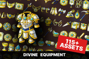 Divine Holy Paladin Equipment Relic Light Magic Icon Pack RPG Strategy Adventure   2D   Unity Asset Store