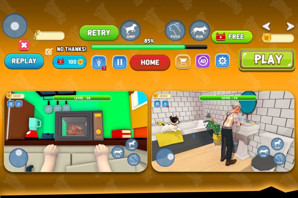 Dog Chaos Complete Mobile Game Template   Packs   Unity Asset Store