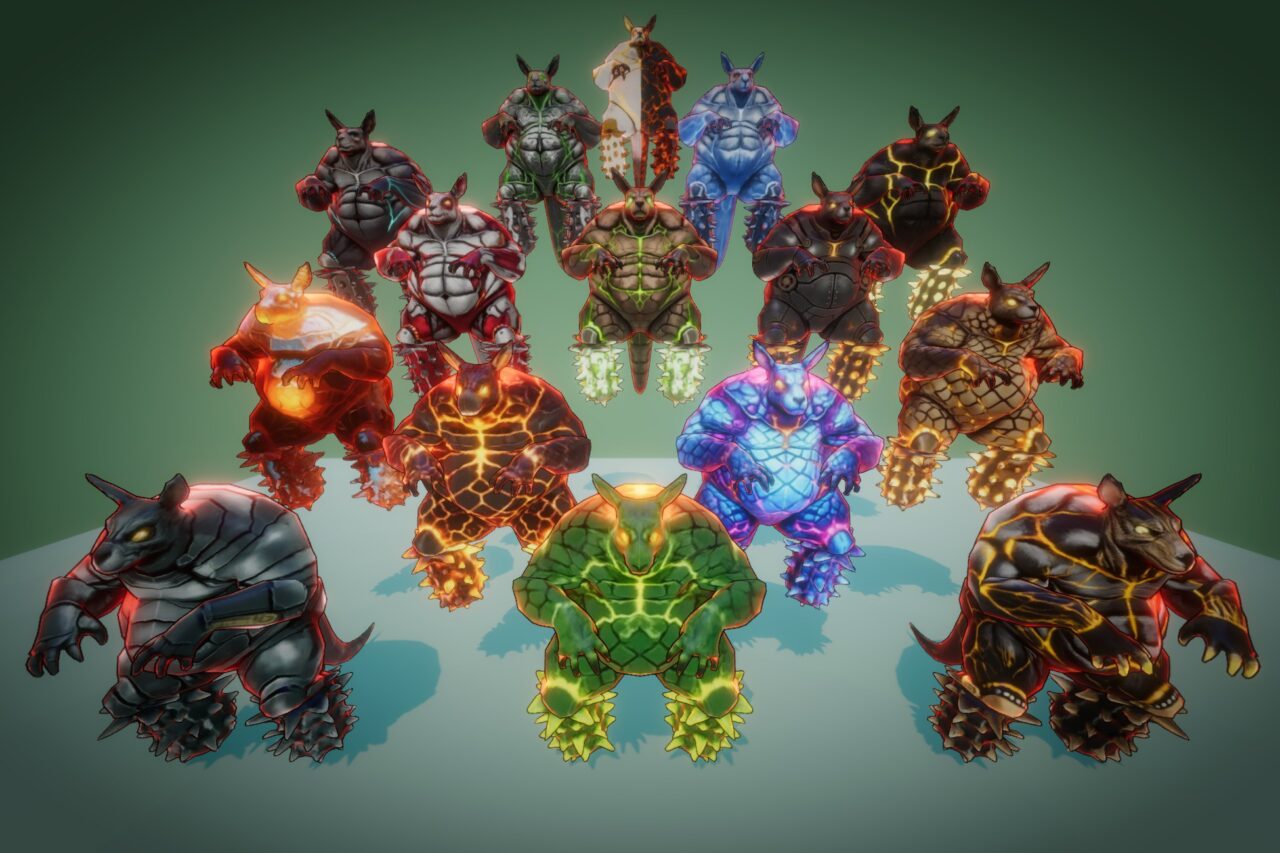 Dread Macefoot   Stylized Fantasy Monster  Rig   Animation   PixeliusVita   3D Creatures   Unity Asset Store