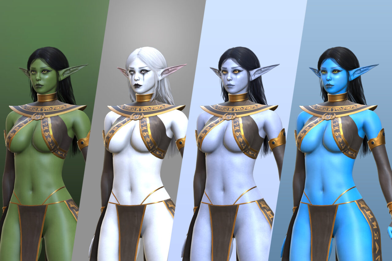 Elf Tiaren   3D Characters   Unity Asset Store