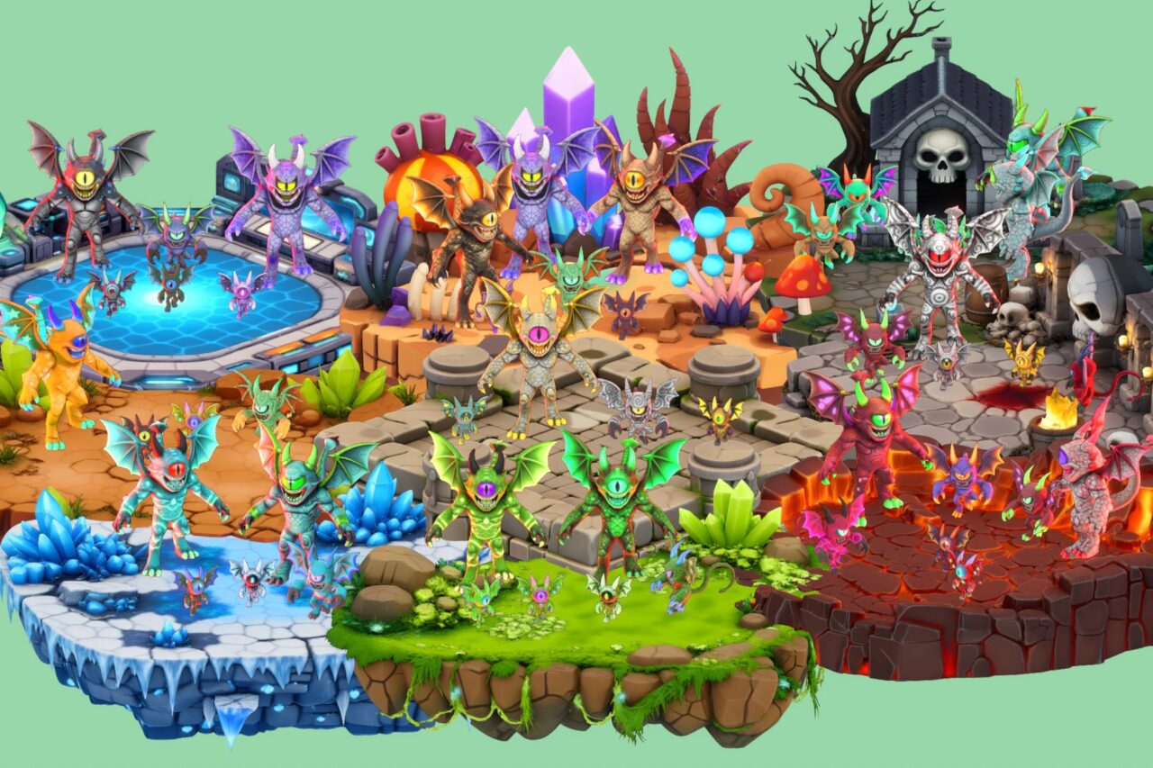 Fantasy Monster Evolution Pack 19 2021 Game Ready Creatures   PixeliusVita   3D Creatures   Unity Asset Store