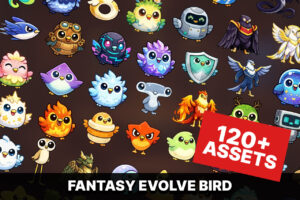 Fantasy Bird Creatures with Elemental Eggs Evolve Characters Pack   2D   Unity Asset Store