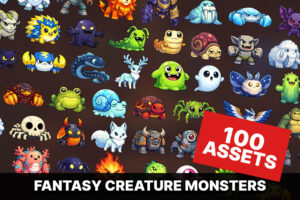 Fantasy Creature Monsters with Matching Eggs Evolution Icon Pack   2D   Unity Asset Store