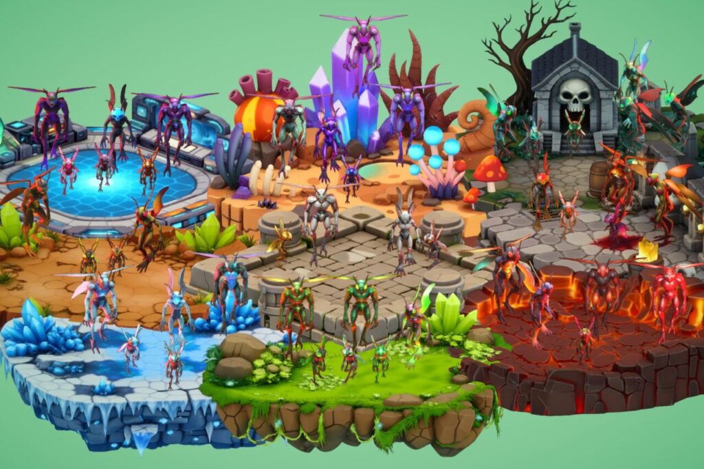 Fantasy Monster Evolution Pack 07 0809  Game Ready Creatures   PixeliusVita   3D Creatures   Unity Asset Store