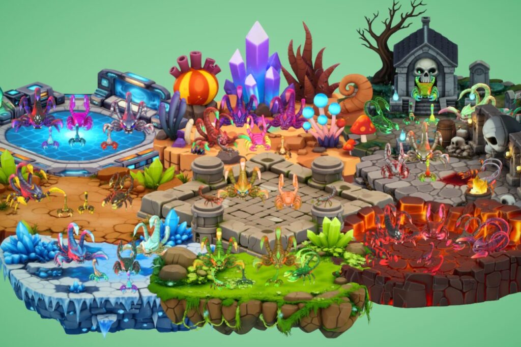 Fantasy Monster Evolution Pack 13 1415  Game Ready Creatures   PixeliusVita   3D Creatures   Unity Asset Store