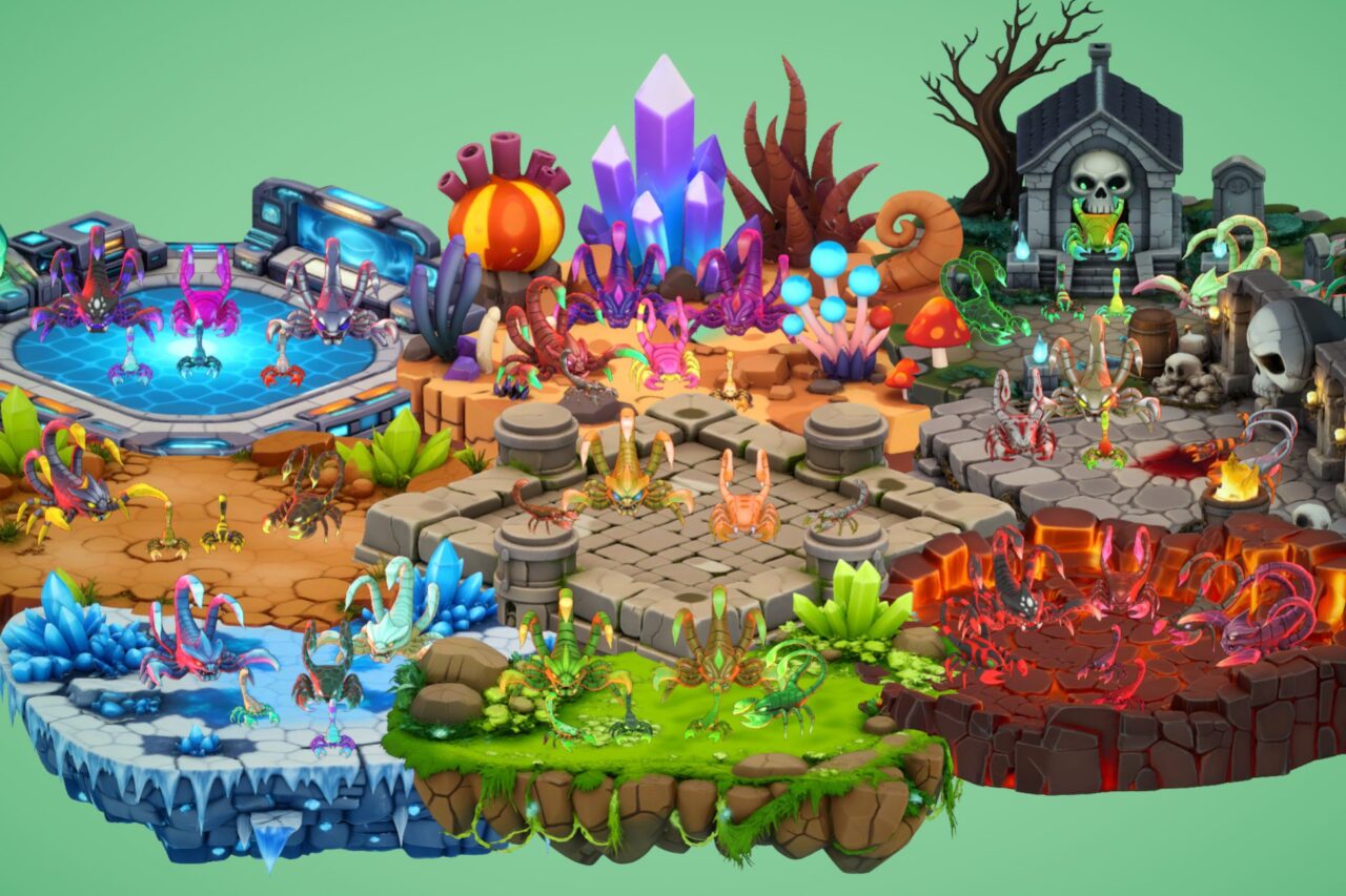 Fantasy Monster Evolution Pack 13 1415  Game Ready Creatures   PixeliusVita   3D Creatures   Unity Asset Store