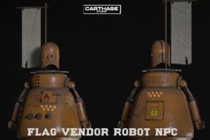 Flag Vendor Robot NPC   3D Robots   Unity Asset Store