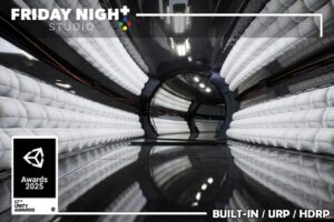 Futuristic Spaceship Curved Corridors  Modular Sci Fi Environment   3D Sci Fi   Unity Asset Store