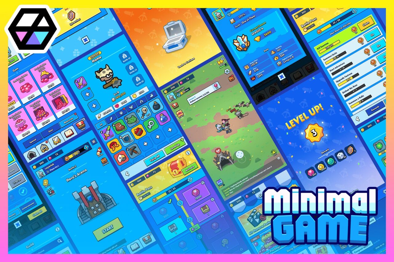 GUI Pro Minimal Game Blue 2D GUI Unity Asset Store