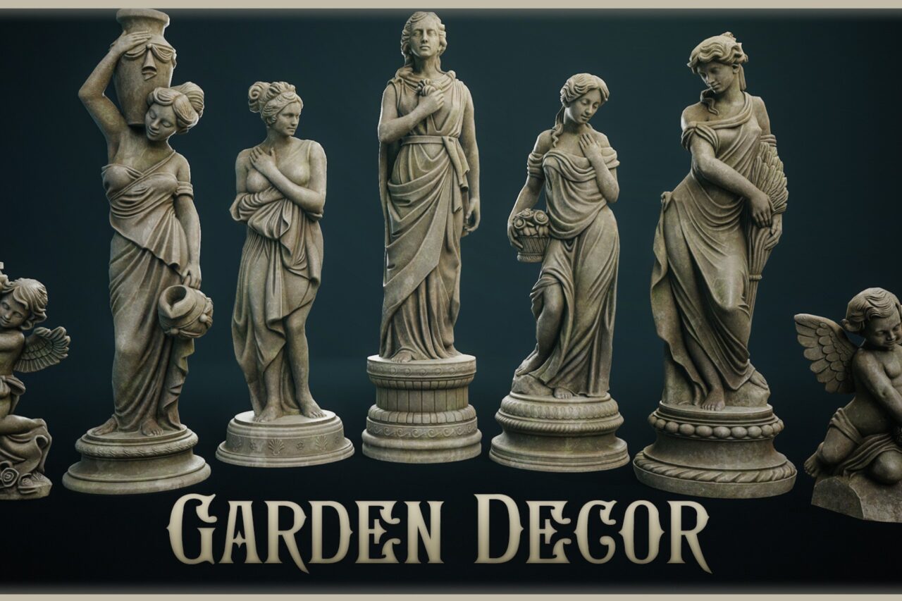 Garden Decor   3D Historic   Unity Asset Store