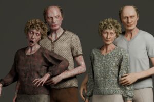 Grandparents Old Man and Woman   Characters   Unity Asset Store