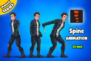 Grant 2D Animated Spine Character  Human Series    2D Characters   Unity Asset Store