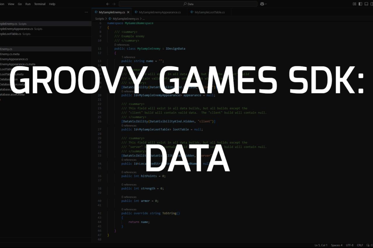 Groovy Games Data Game Toolkits Unity Asset Store