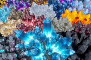 HQ Crystals Low poly PBR   3D Fantasy   Unity Asset Store