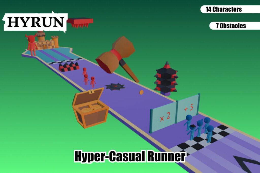 HYRUN  Hyper Casual Runner Complete Starter Kit   3D Environments   Unity Asset Store