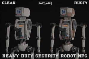 Heavy Duty Security Robot NPC   3D Robots   Unity Asset Store