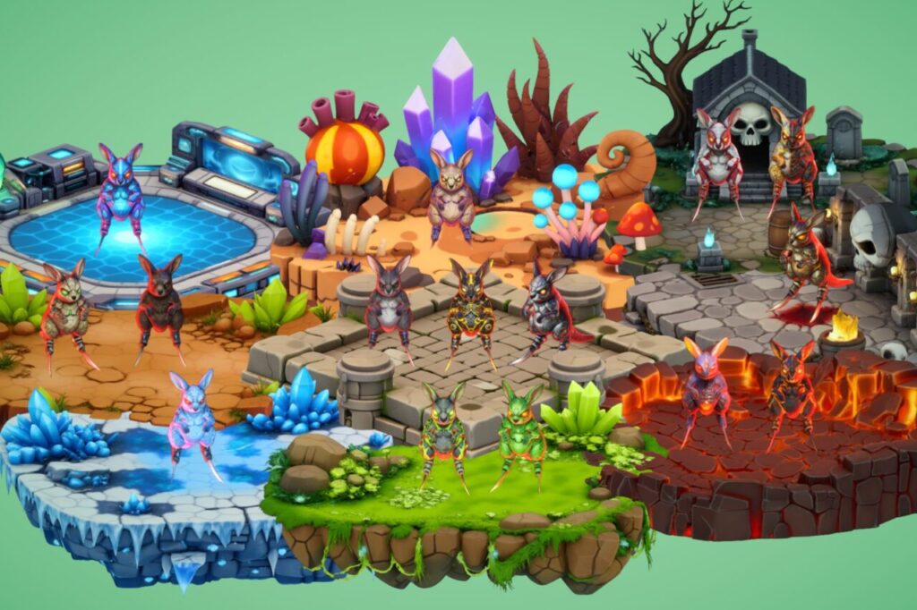 Hexy Beast   Stylized Fantasy Monster  Rig   Animation   PixeliusVita   3D Creatures   Unity Asset Store