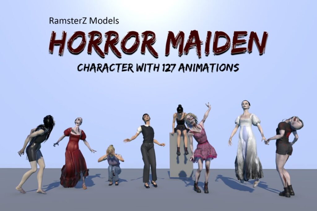 Horror Maiden   3D Humanoids   Unity Asset Store