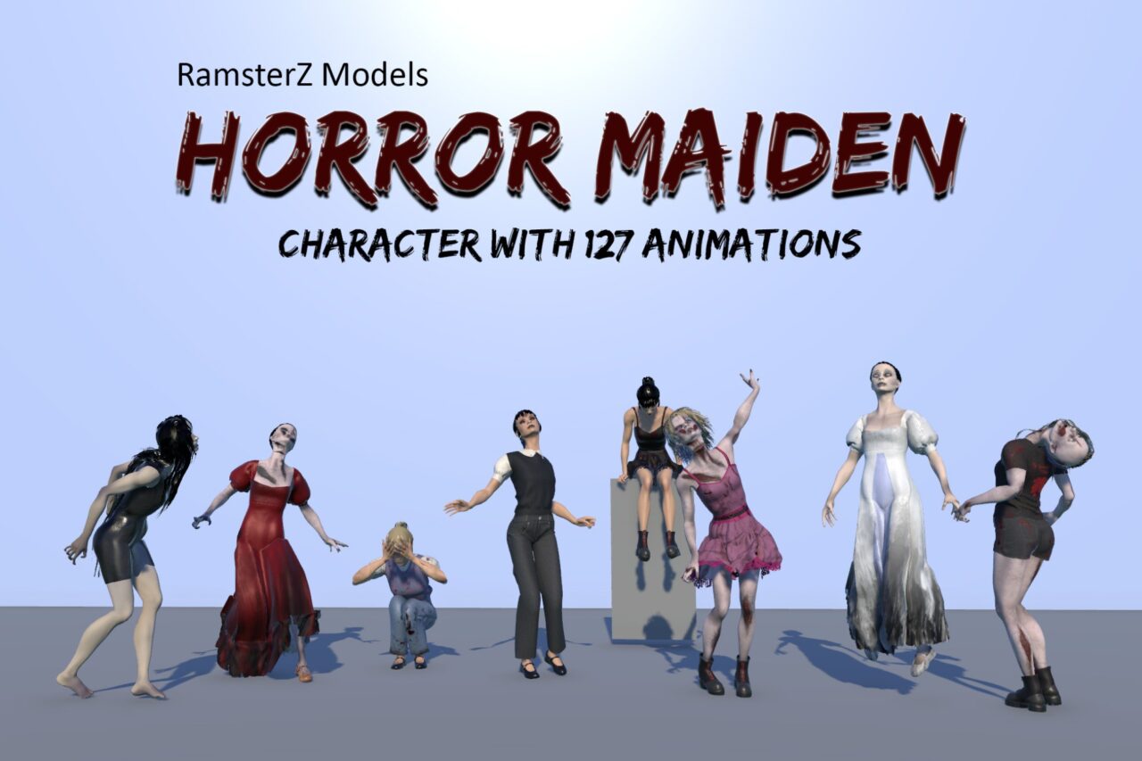 Horror Maiden 3D Humanoids Unity Asset Store
